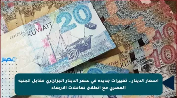 أسعار الدينار.. تغييرات جديدة في سعر الدينار الجزائري مقابل الجنيه المصري مع انطلاق تعاملات الأربعاء